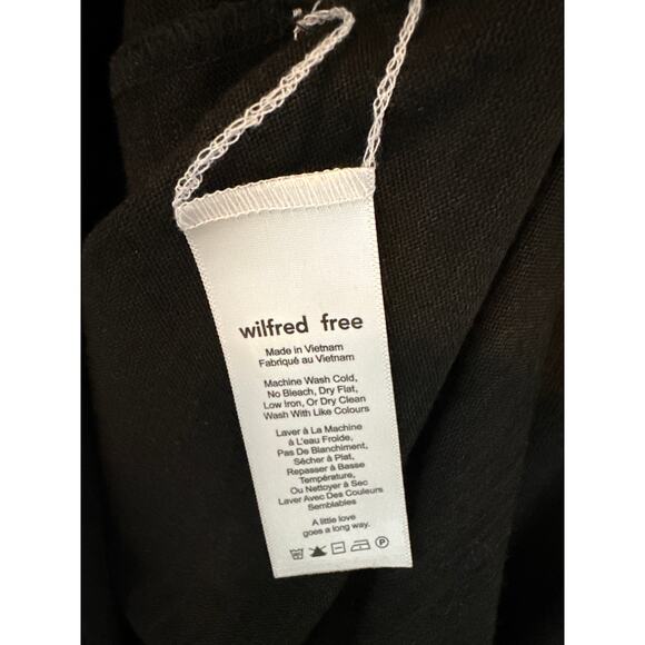Wilfred Free Aritzia Cyrielle T-Shirt Turtleneck Long Sleeve Tunic Black Size L - Picture 10 of 11